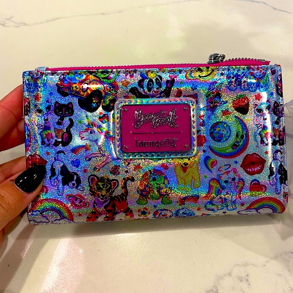 Lisa frank loungefly holographic wallet BNWT